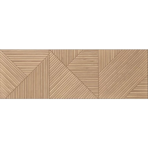 Плитка настенная Porcelanite Dos Amazons 9545 Roble Relieve матовая коричневая PCD000052 90х30 см