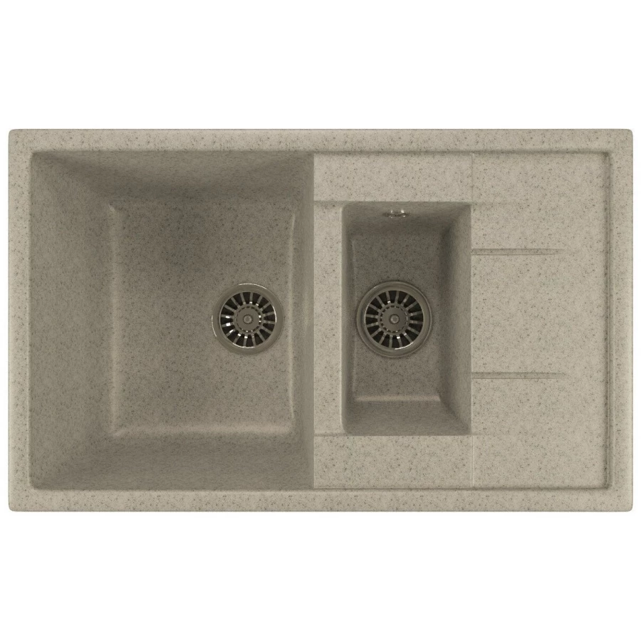 Мойка из искусственного мрамора Mixline ML-GM22 525177 49,5x77 см
