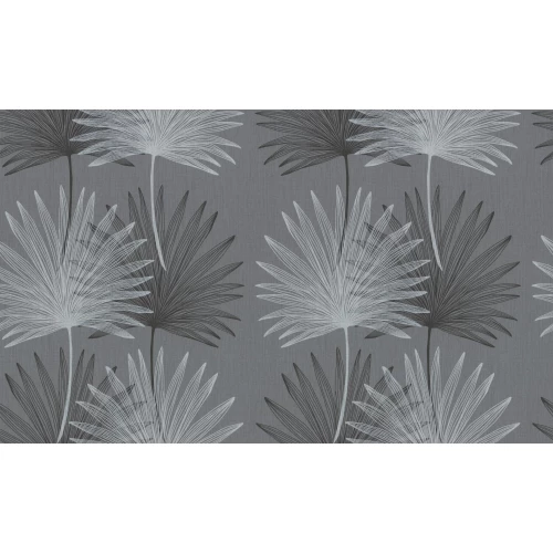 Обои флизелиновые Palitra Home HomeColor Palma черные HC72073-48 1,06х10,05 м