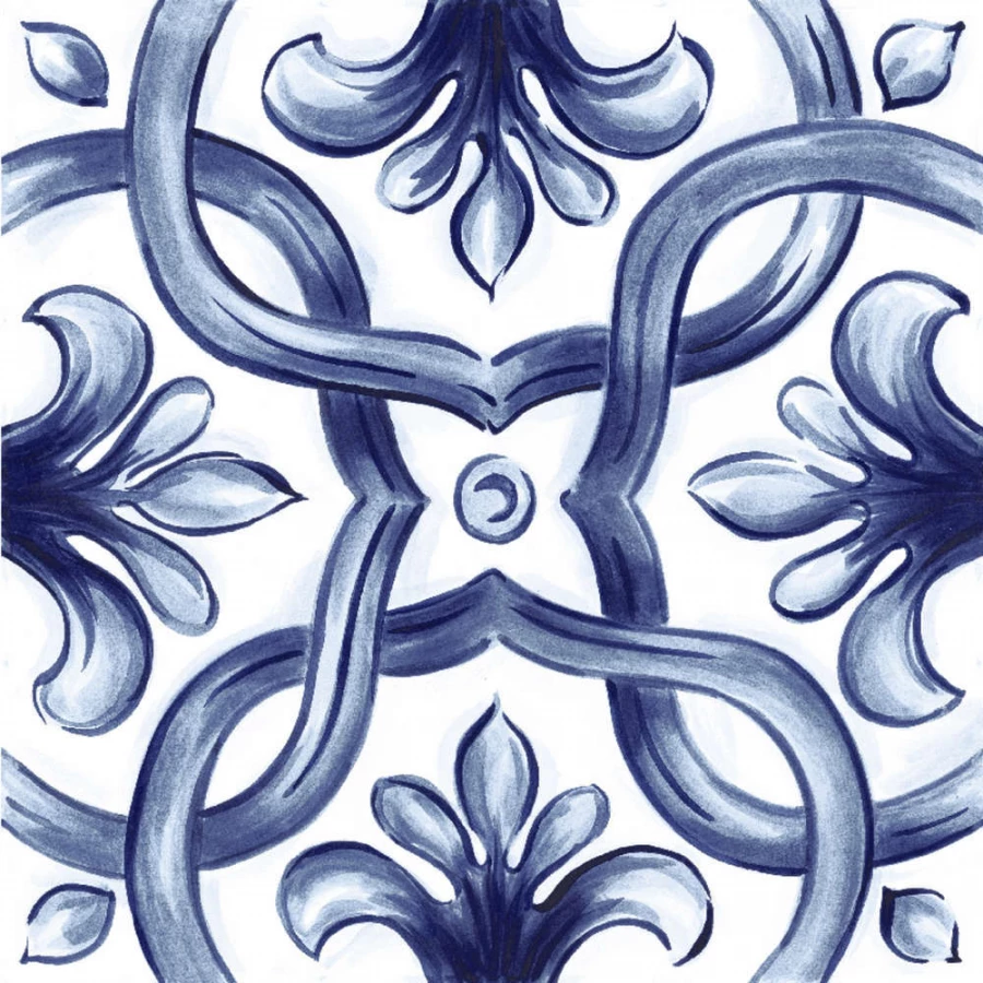 Керамогранит Ragno Marazzi Amuri Decoro Maiolica Tappeto 2 Glossy RT RC8H 20х20 см