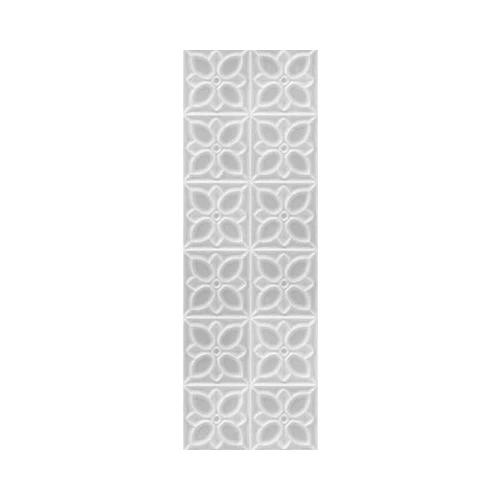 Плитка настенная Meissen Keramik Lissabon рельеф квадраты серый 25х75 см