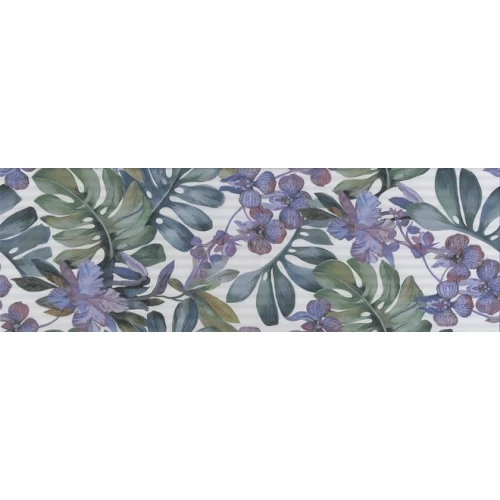 Плитка настенная Kerama Marazzi Бела-Виста Декор матовый фиолетовый VB\A36\13112TR 89,5х30 см