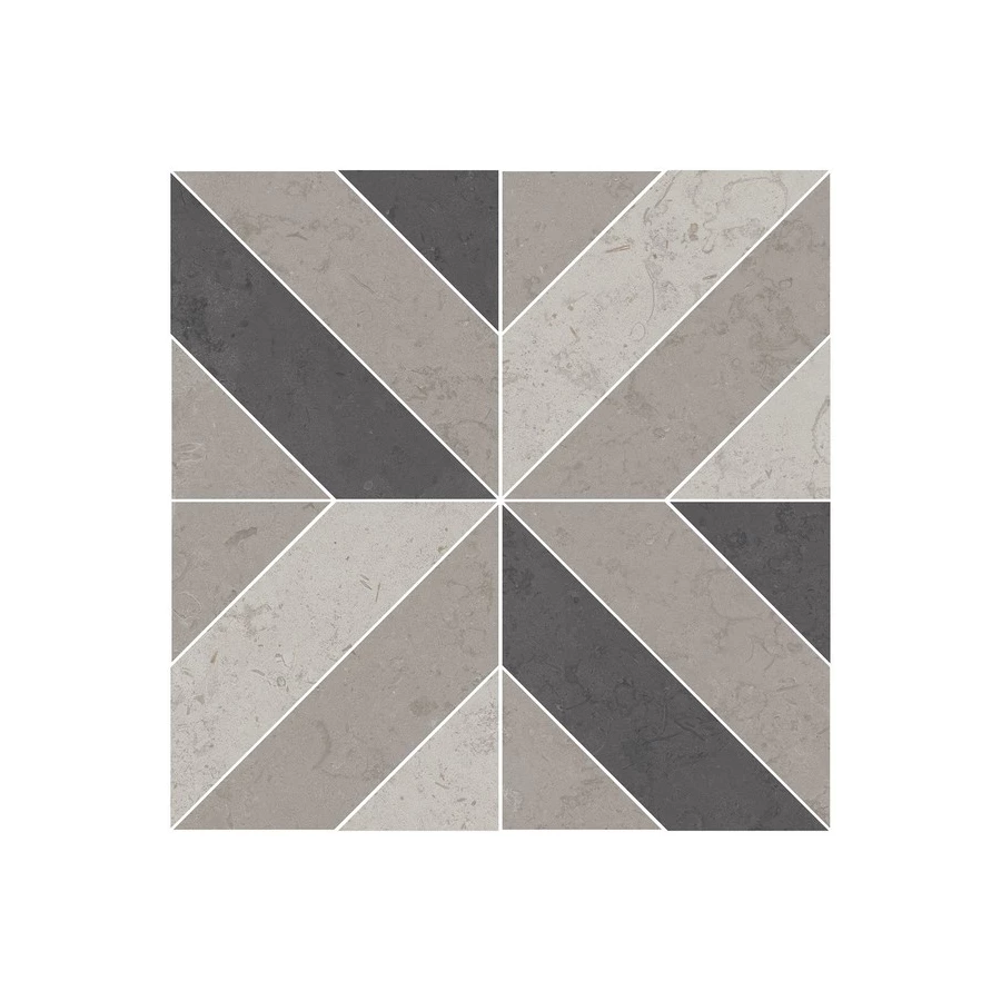 Керамогранит Kerama Marazzi Про Лаймстоун Декор матовый серый ID124T 60x60 см