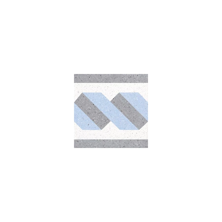 Бордюр из агломерата Mipa La Grazza Ladra Light Mat матовая голубая MIPA-LG-sale 20x20 см