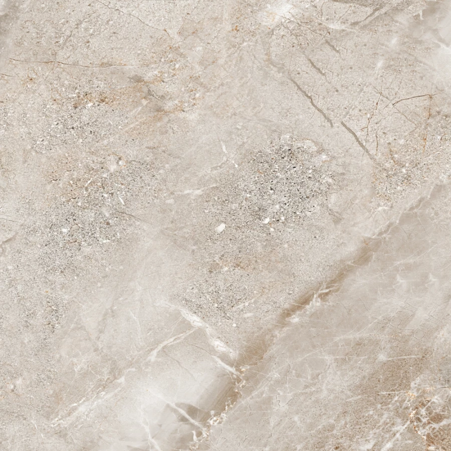 Керамогранит Eurotile Ceramica Marmori Beige Pol глянцевый коричневый 7930138705429 60x60 см