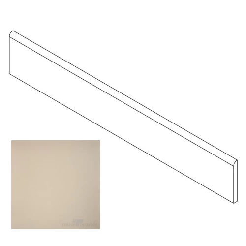 Плинтус Грани Таганая Профи с завальцовкой бежевый матовый GT100M 120х9,5 см