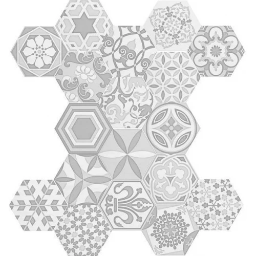 Керамическая плитка Cifre Dec. Vodevil white белый 17,5х17,5 см