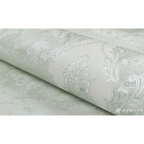 Обои флизелиновые Аспект Бриджит зеленые 70641-17 1,06х10,05 м