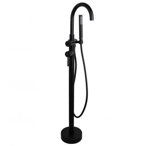 Смеситель напольный для ванны Kaiser Merkur Matt Black 26282-2 черный