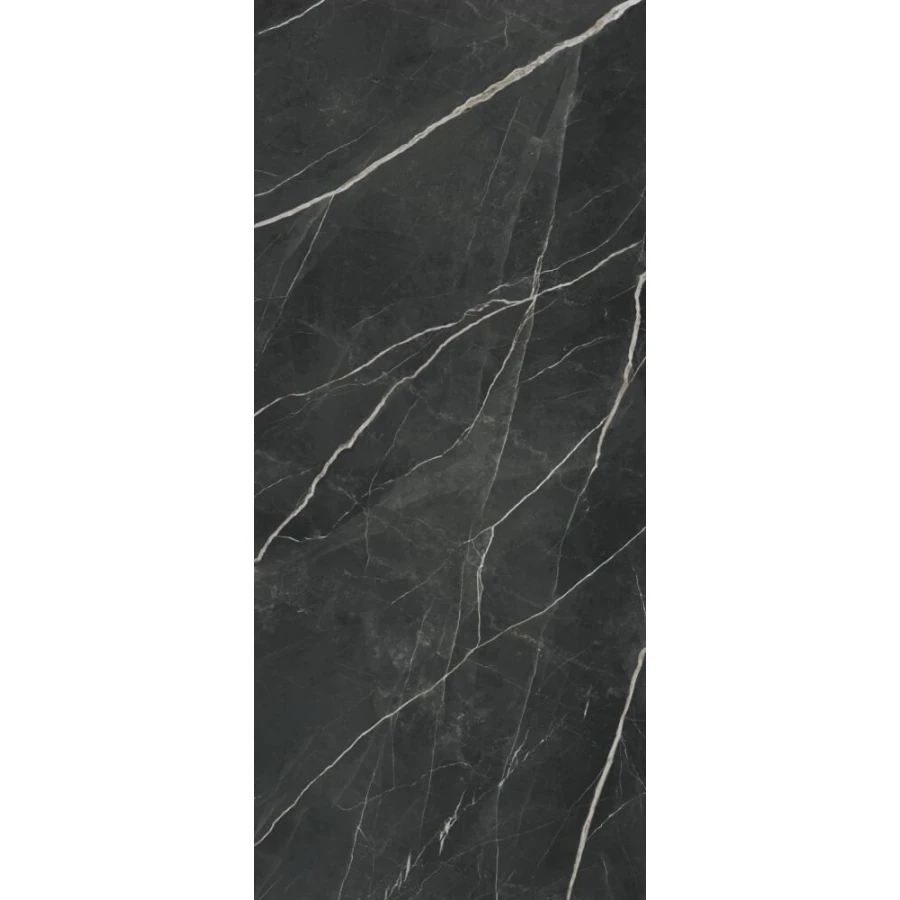 Керамогранит Atlas Concorde Marvel Gala Calacatta Black Lapp полуглянцевый черный AFXY 278х120 см