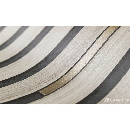 Обои флизелиновые Аспект Рейки бежевые 30275-42 1,06х10,05 м