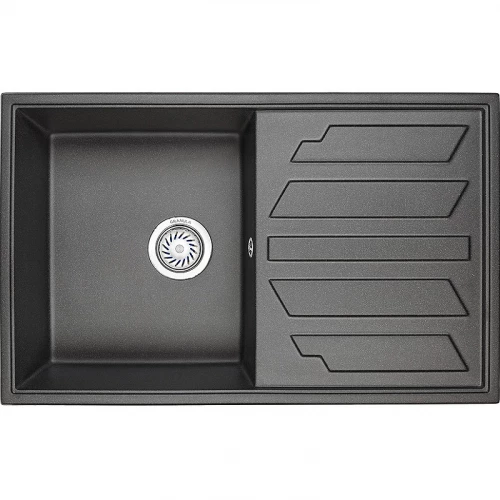 Кухонная мойка Granula 8002, ЧЁРНЫЙ 77,5х49,5 см