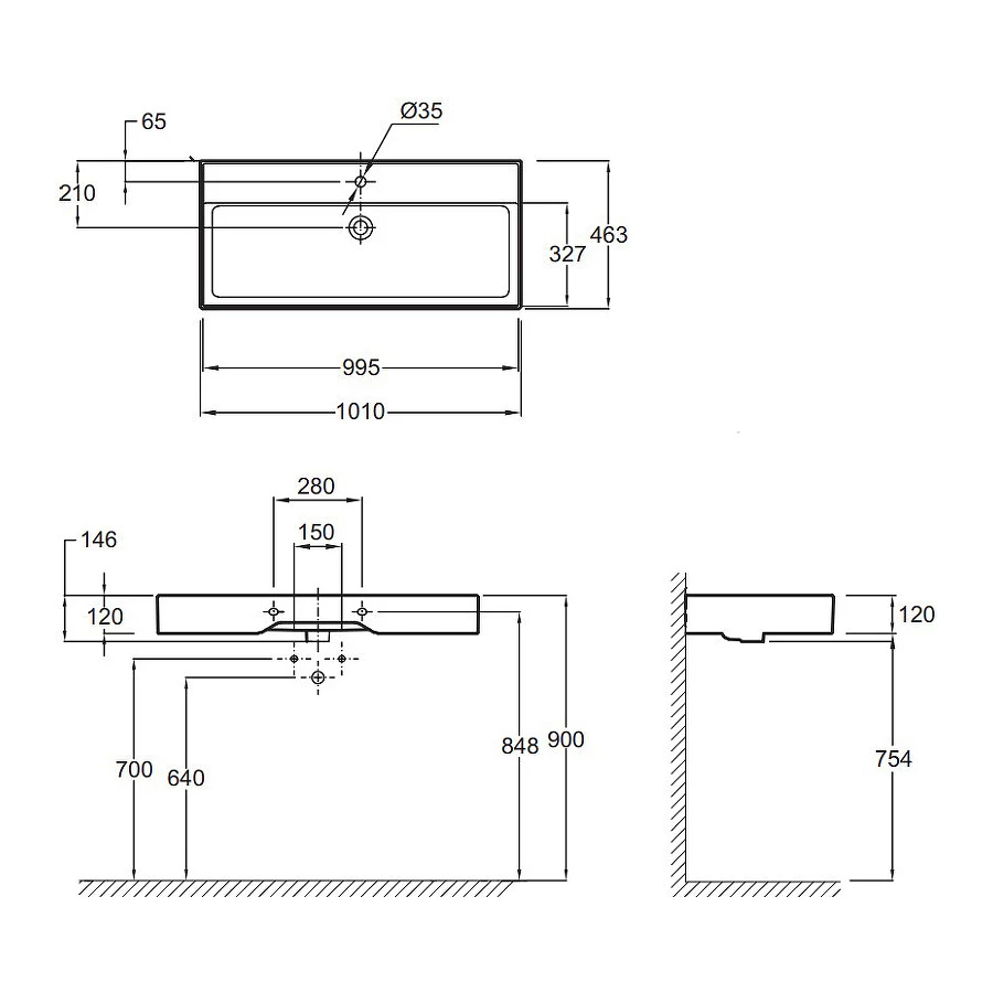 Керамическая раковина Jacob Delafon Vivienne белая EXBJ112-00 100х46 см