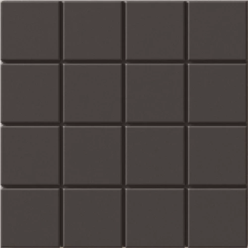 Керамогранит WOW Растр Грид С Басалт / Raster Grid S Basalt матовый серый 131369 15х15 см