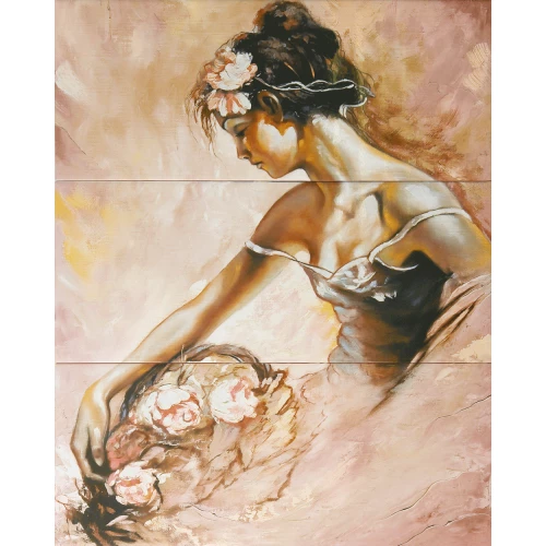 Панно Gracia Ceramica Arabeski venge panno 01 60х75 см комплект из 3 шт