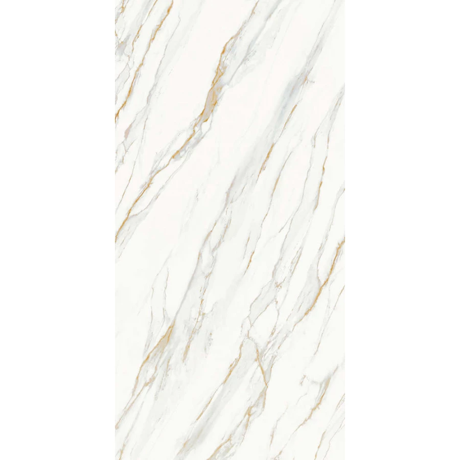 Керамогранит StaroSlabs Matt Calacata Gold Honed полуматовый белый 320х160 см