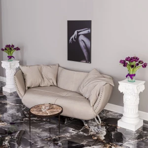 Керамогранит Neodom Luxury Royal Onyx Polished глянцевый черный N40018 120x60 см