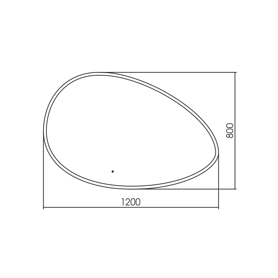 Зеркало Silver Mirrors Omega LED-00002557 120х80 см