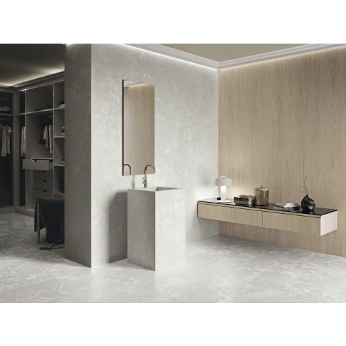 Керамогранит Ape Ceramica Aurora White Honed Rect белый A040240 120х60 см