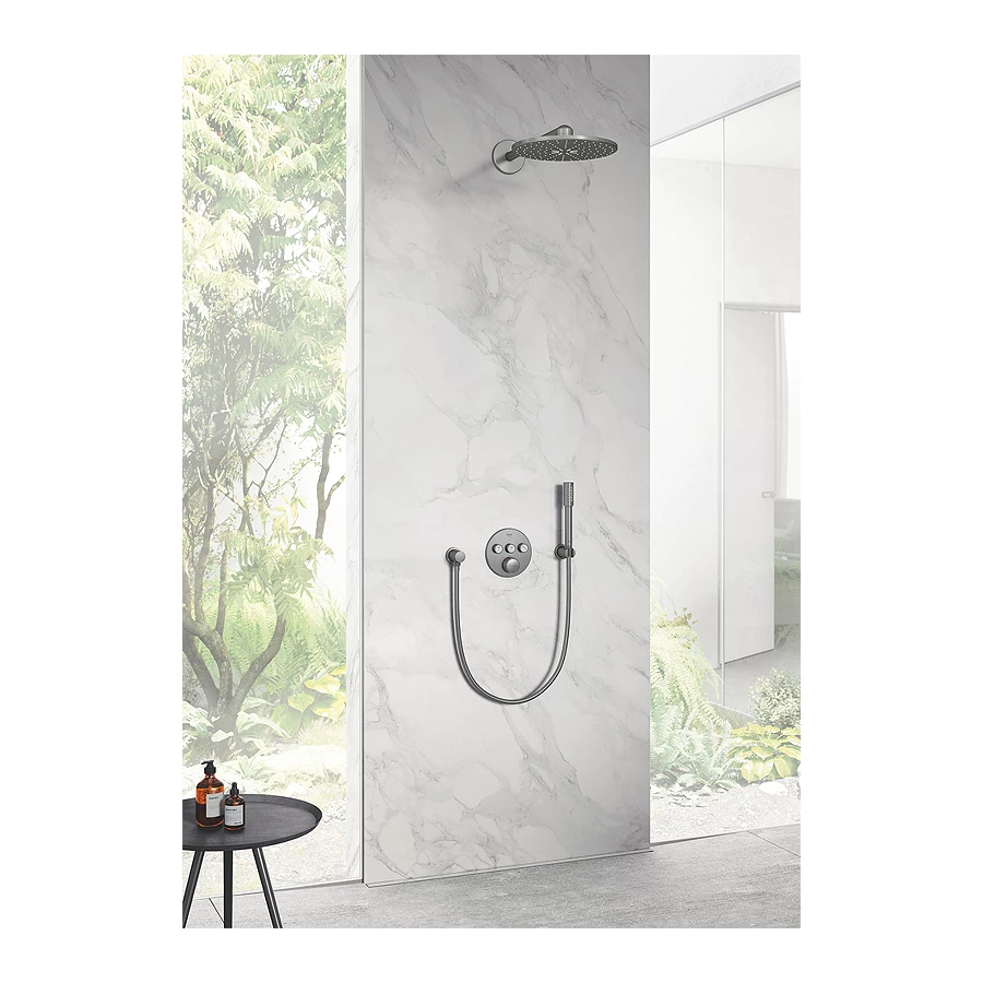 Подключение для душевого шланга Grohe Rainshower DN 15 цвет темный графит матовый 27057AL0