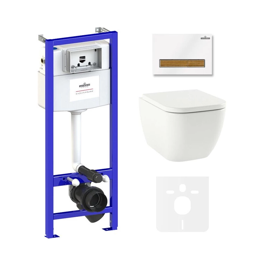 Унитаз Lavinia Boho Relfix One Compacto 75110074 (комплект 6 в 1)