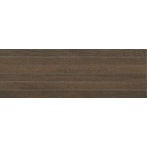 Плитка настенная Kerama Marazzi Семпионе структура обрезная матовая коричневая темная 13096TR 89,5x30 см