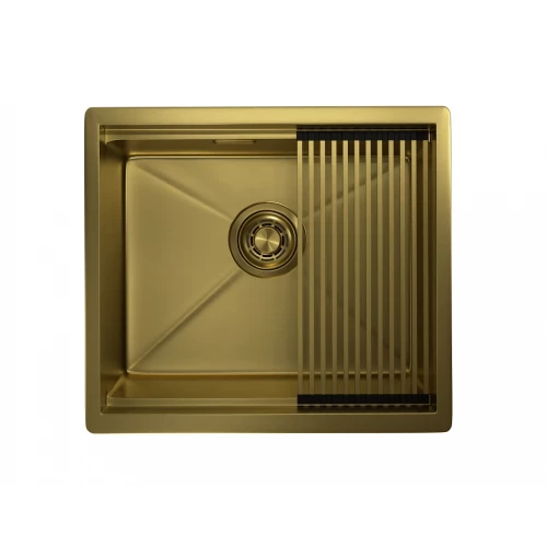 Кухонная мойка Granula 5045U золото сатин 50x44.5 см