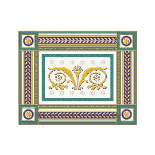 Бордюр 1721 Ceramique Imperiale Золотой 05-01-1-93-03-71-909-0 бирюзовый 20х25 см