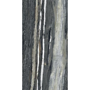 Керамогранит Creanza Brazzilian Black Shape+Glue Art 3D-глазурь матовый чёрный SH1002-G 120х60 см