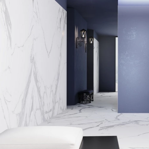 Керамогранит Neodom Titanium Statuario Amaze Matt матовый белый N80010 280х120 см