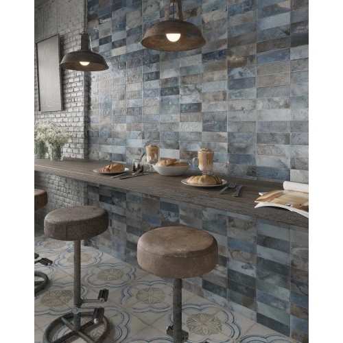 Плитка настенная Peronda FS Raku Blue матовая синяя 5074428939 40х20 см