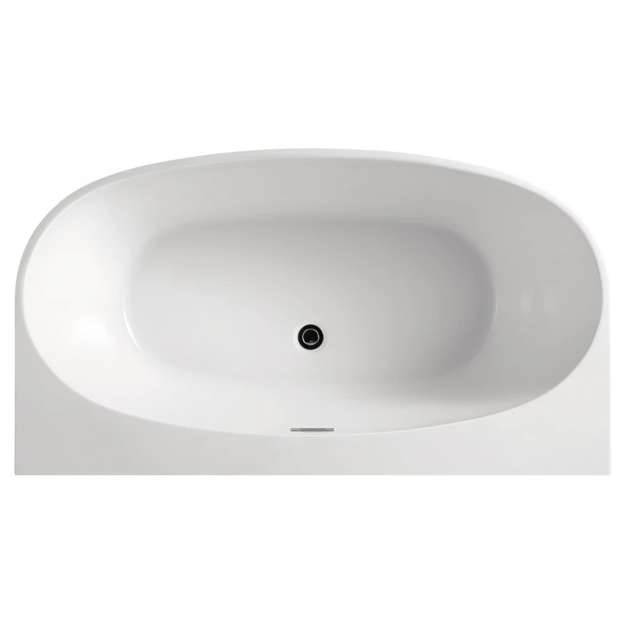 Ванна акриловая Azario Cambridge пристенная в комплекте с сифоном и металлической рамой CAM18090 180X88X58 см