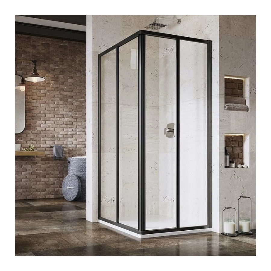 Душевая дверь Ravak Supernova srv2 черный transparent 14va03o2z1 100 см