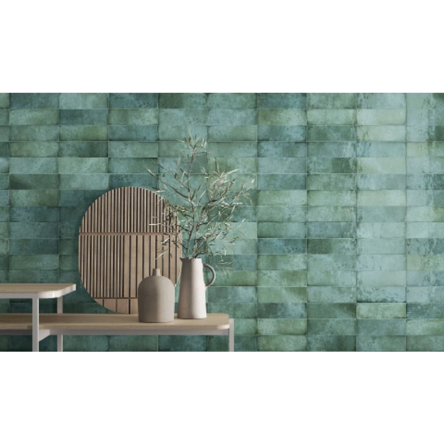 Плитка настенная Harmony Peronda Group Dyroy Green глянцевая зеленая 5011242610 10х10 см