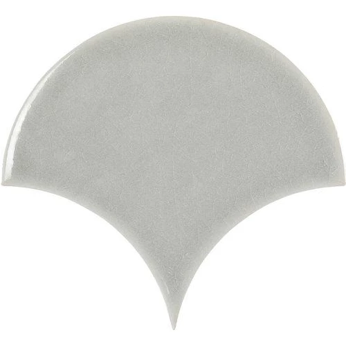 Плитка настенная Carmen Ceramic Art Escamas Dynamic Pearl серый 15,5х17 см