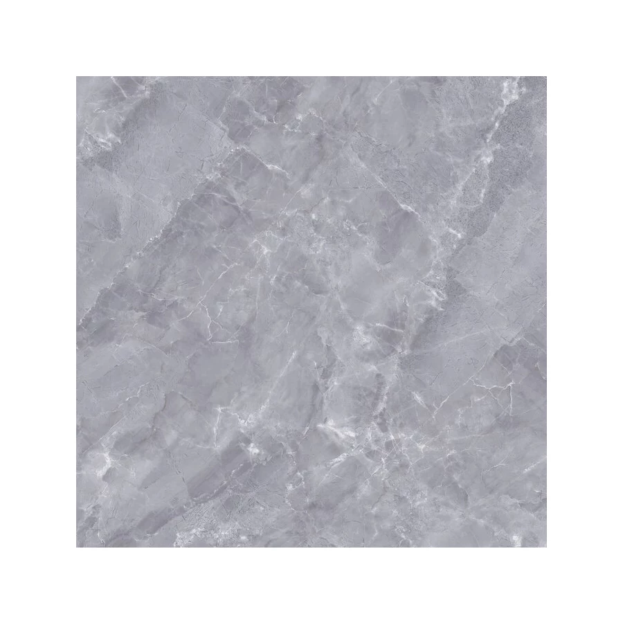 Керамогранит Planet Ceramics PL-Y82 глянцевый серый 2,56 м2 80х80 см