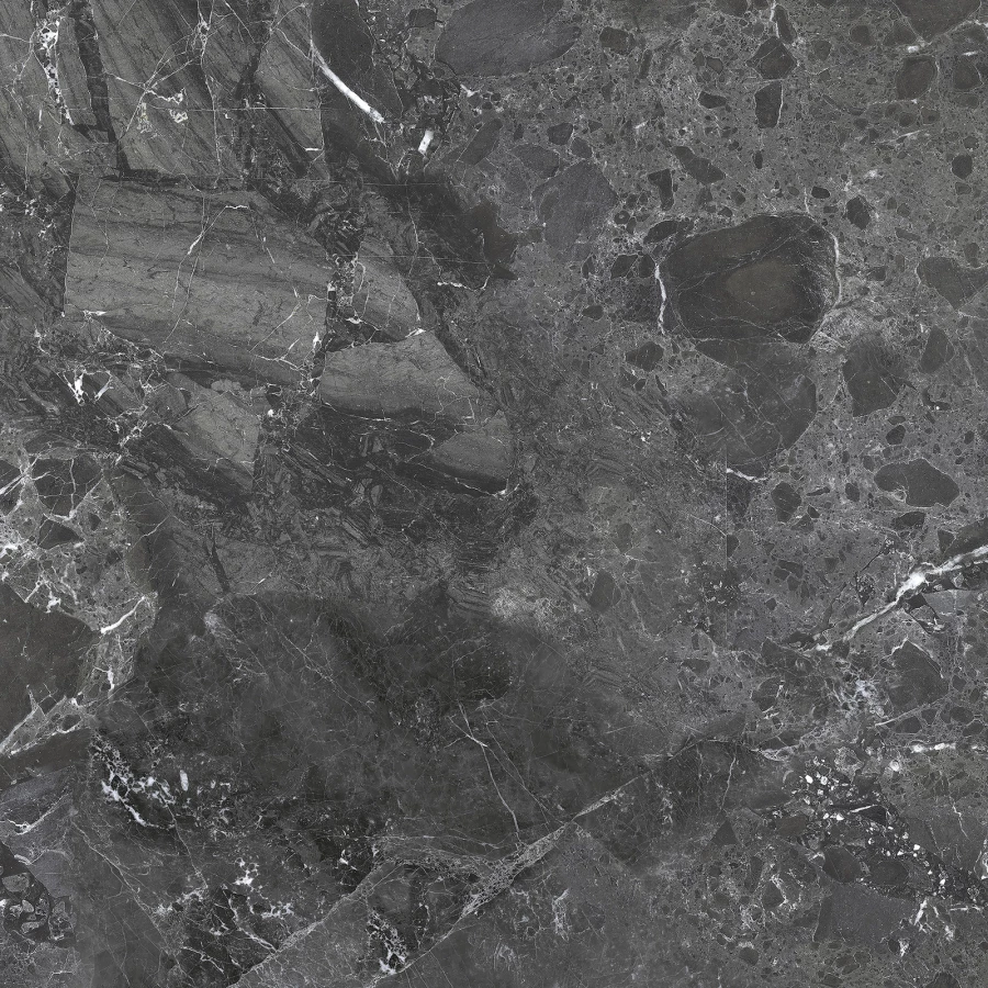 Керамогранит Delacora Greiny Dark sugar-эффект черный 6060GRY99 60х60 см