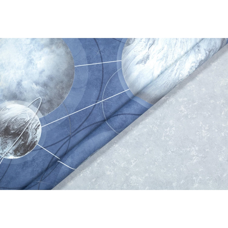 Обои флизелиновые Palitra Home HomeColor Planets серые HC71988-46 1,06х10,05 м