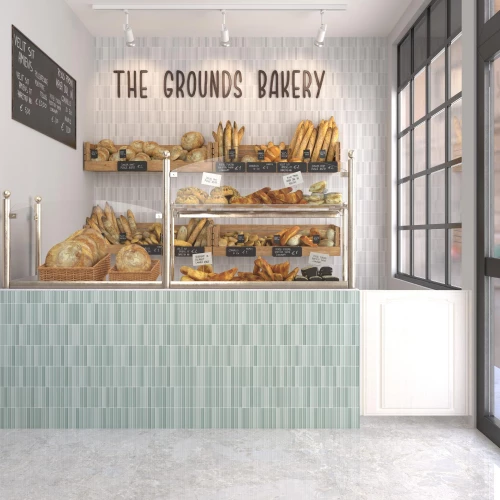 Керамогранит Dune Ceramica Kit-Kat Mosaic Grey Matt матовый серый 188912 23,1х11,5 см