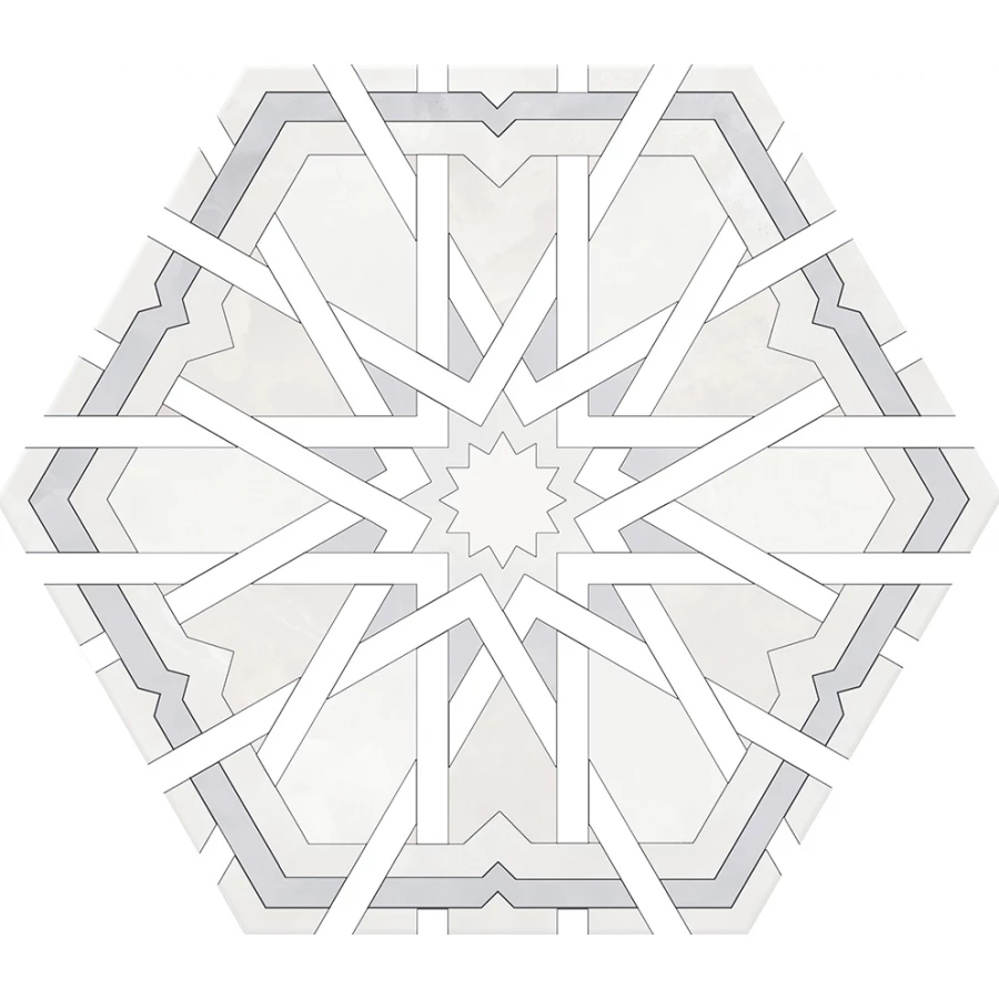 Керамогранит Monopole Radiant White 24x20 см