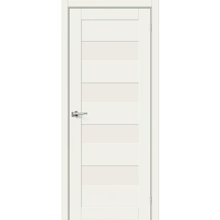 Межкомнатная дверь Bravo Браво-23 200x90 экошпон Bravo X полотно Magic Fog цвет White Mix