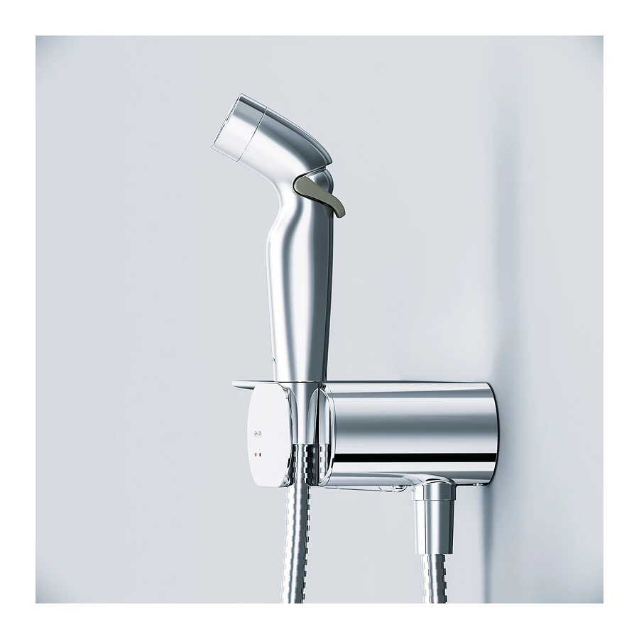 Смеситель Am Pm Like монтируемый в стену с гигиеническим душем и полкой F0202600