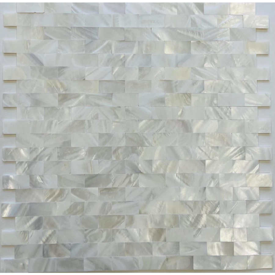 Мозаика из натурального перламутра Pixel mosaic Перламутр чип 15*30 мм сетка Pix753 30х28,5 см