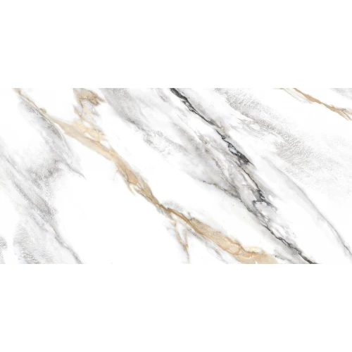 Керамогранит ALMA Ceramica Arabesco sugar-эффект белый GFA114ARS04R 114х57х0,75 см