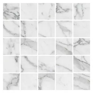 Мозаика Kerranova Marble Trend K-1000/MR/m14 Carrara 30,7x30,7х1 