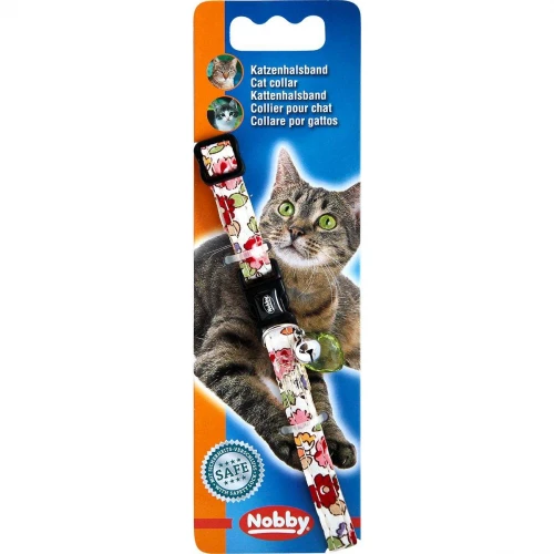 Ошейник для кошек Nobby Цветочный белый