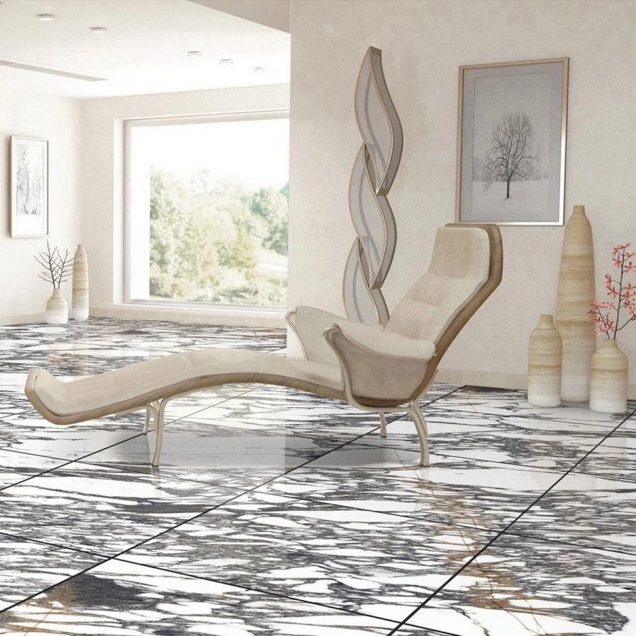 Керамогранит Neodom Sale Marvel Grey Polished бело-серый CV20246 60x60 см