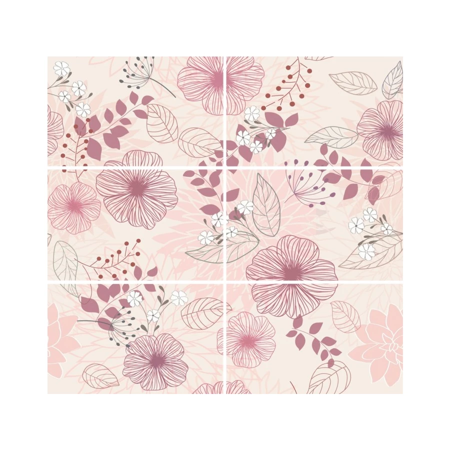 Панно НЗКМ Line anemone сиреневое LN-P-ANM 75х80 