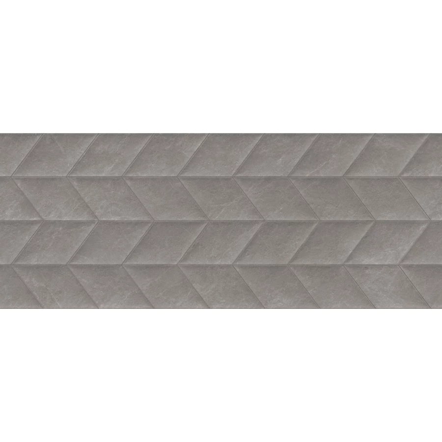 Плитка настенная Porcelanosa Мйстис Грей Спига / Mystic Grey Spiga матовая серая 100336893 150х59,6 см
