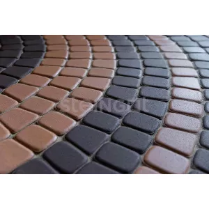 Тротуарная плитка Steingot Классика круговая Темно-коричневая 60 мм